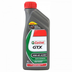Полусинтетическое моторное масло Castrol GTX 10W40 A3/B3 1л